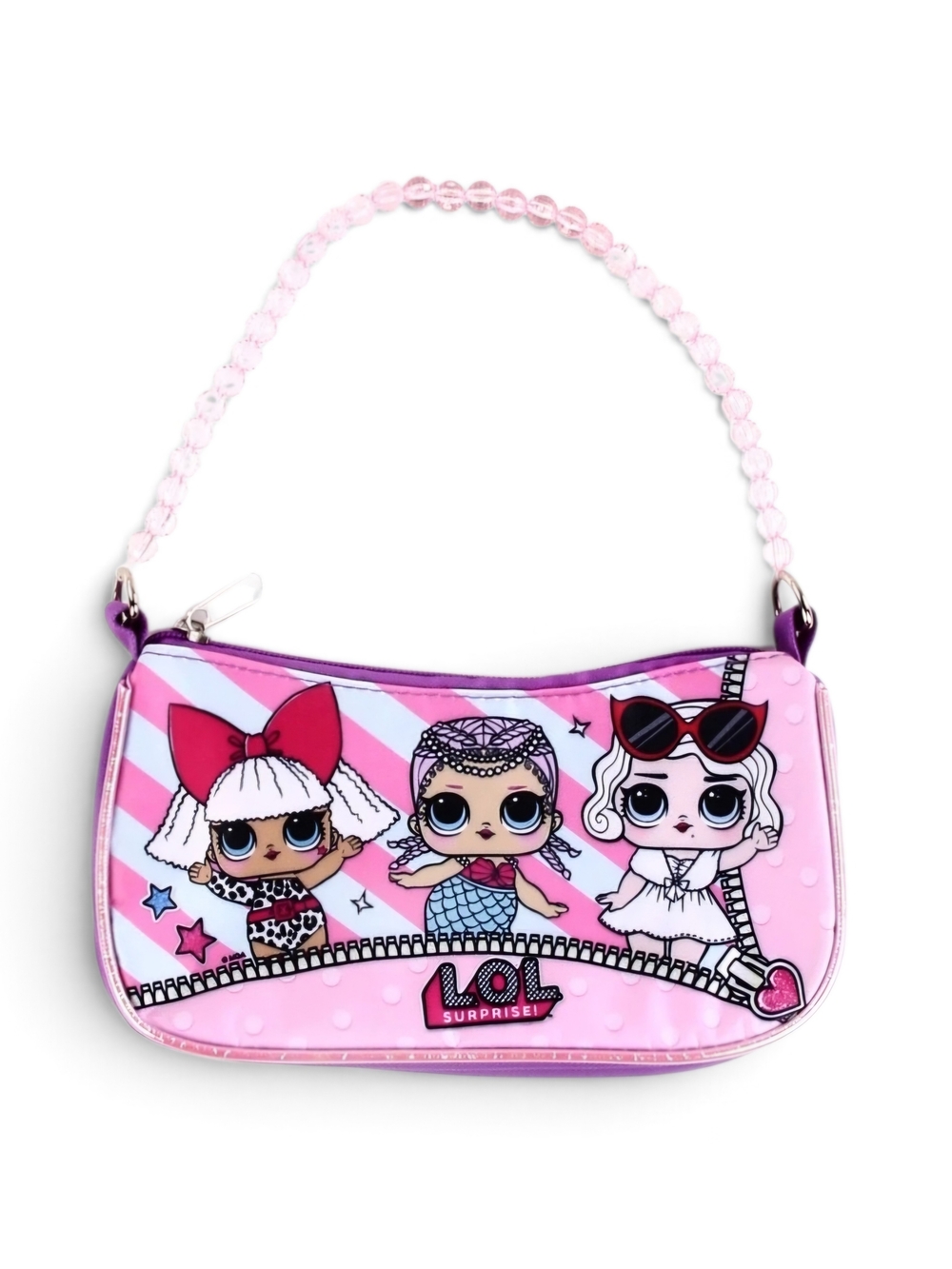 L.O.L. Surprise! Pink and Purple Doll Shoulder Bag